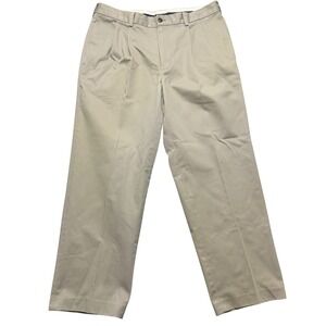Brooks Brothers Advantage Chino Thompson Mens Pleated Khaki Pants W35‎ L29